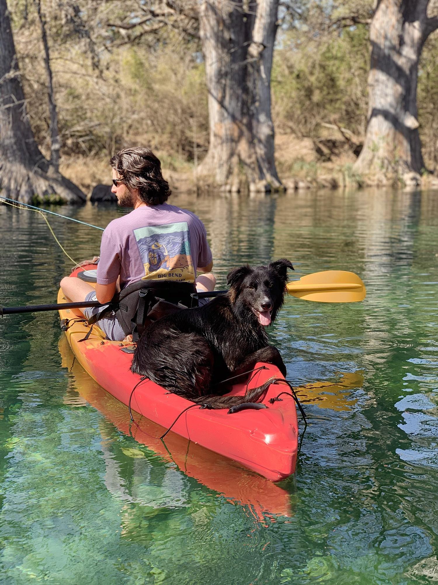 Kayaking on the Sabinal River