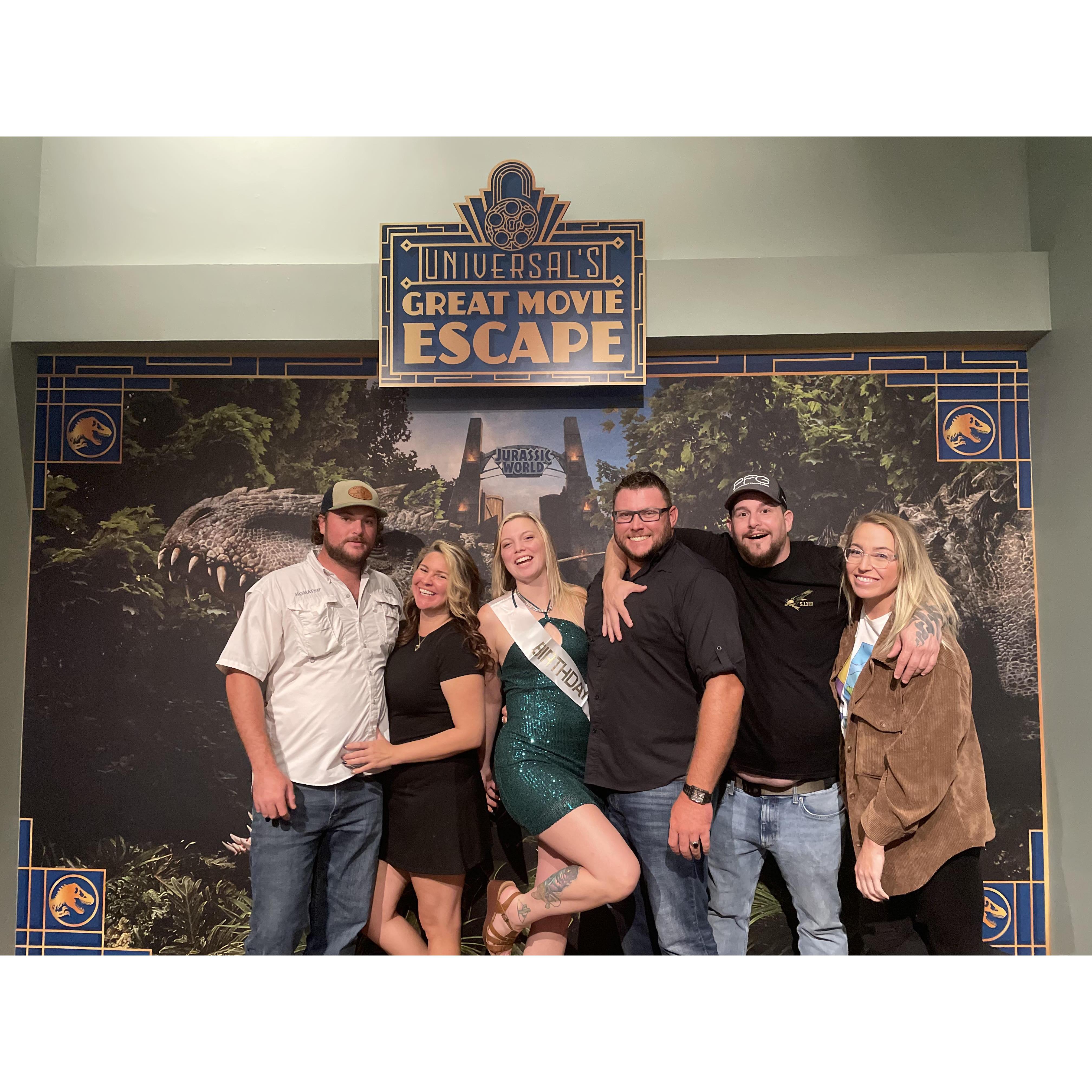 Universal's escape room with our crew!
