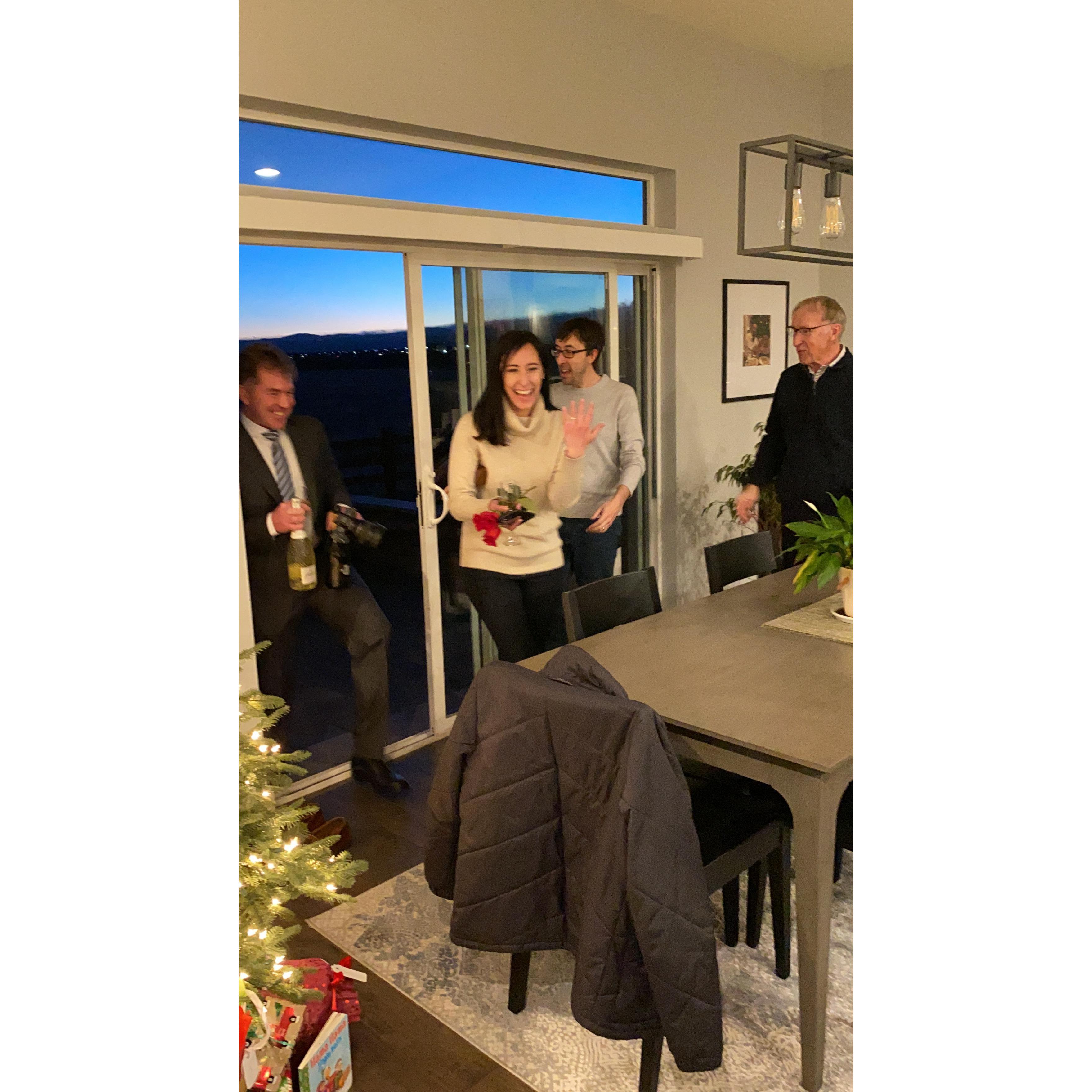 Door is open and champagne is flowing!