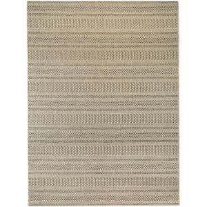 Natural Olive Brown 5 ft. 3 in x 7 ft. Indoor/Outdoor Area Rug