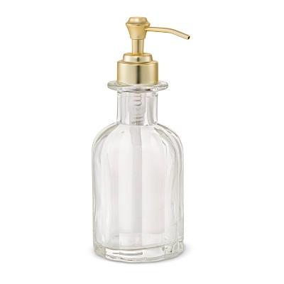 Fluted Glass Solid Soap Pump Clear - Threshold™