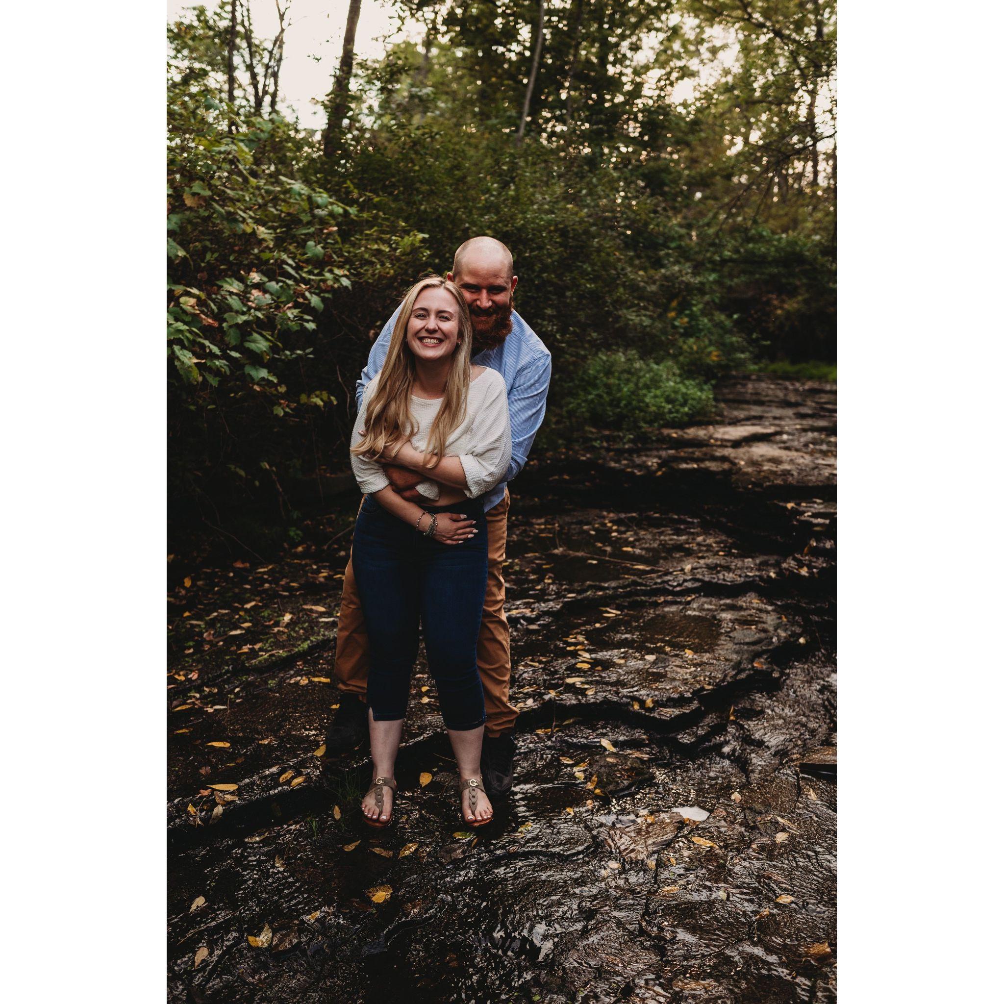 Our 1st engagement shoot September 2021 at the Ravine (I was pregnant with Evander but didn't know it yet! )