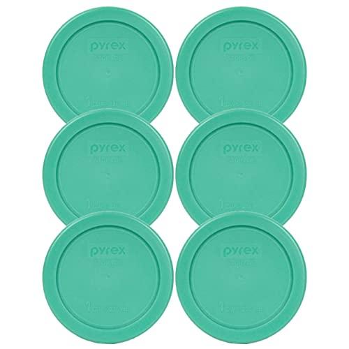 Pyrex Simply Store 7200 2-Cup Glass Storage Bowl w/ 7200-PC 2-Cup Muddy Aqua Lid Cover