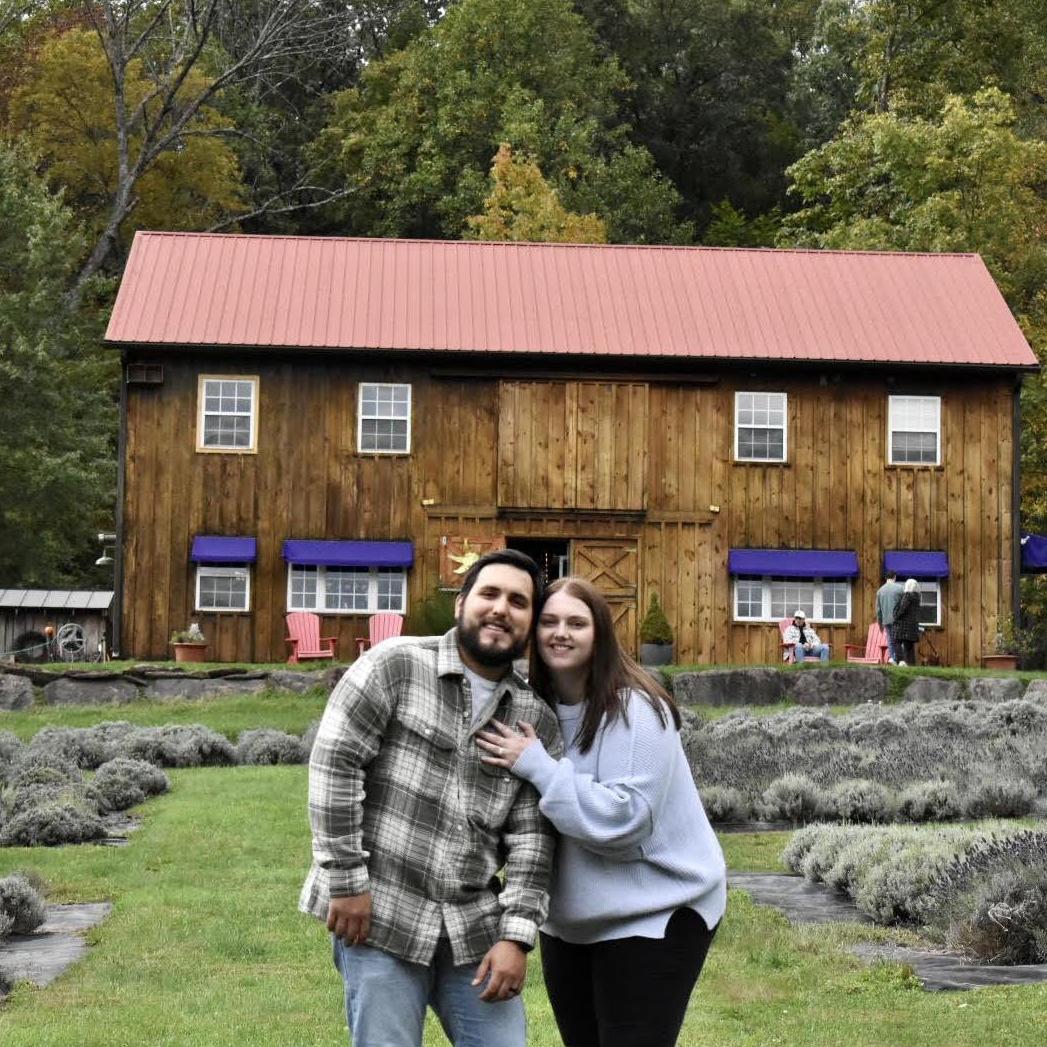 Showing him one of my childhood memories at the Lavendar Farm