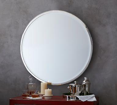 Layne Round Wall Mirror- bronze