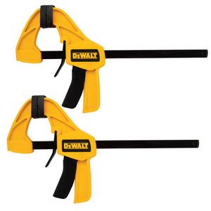 DEWALT DWHT83158 Medium Trigger Clamp with 12 inch Bar 2pk