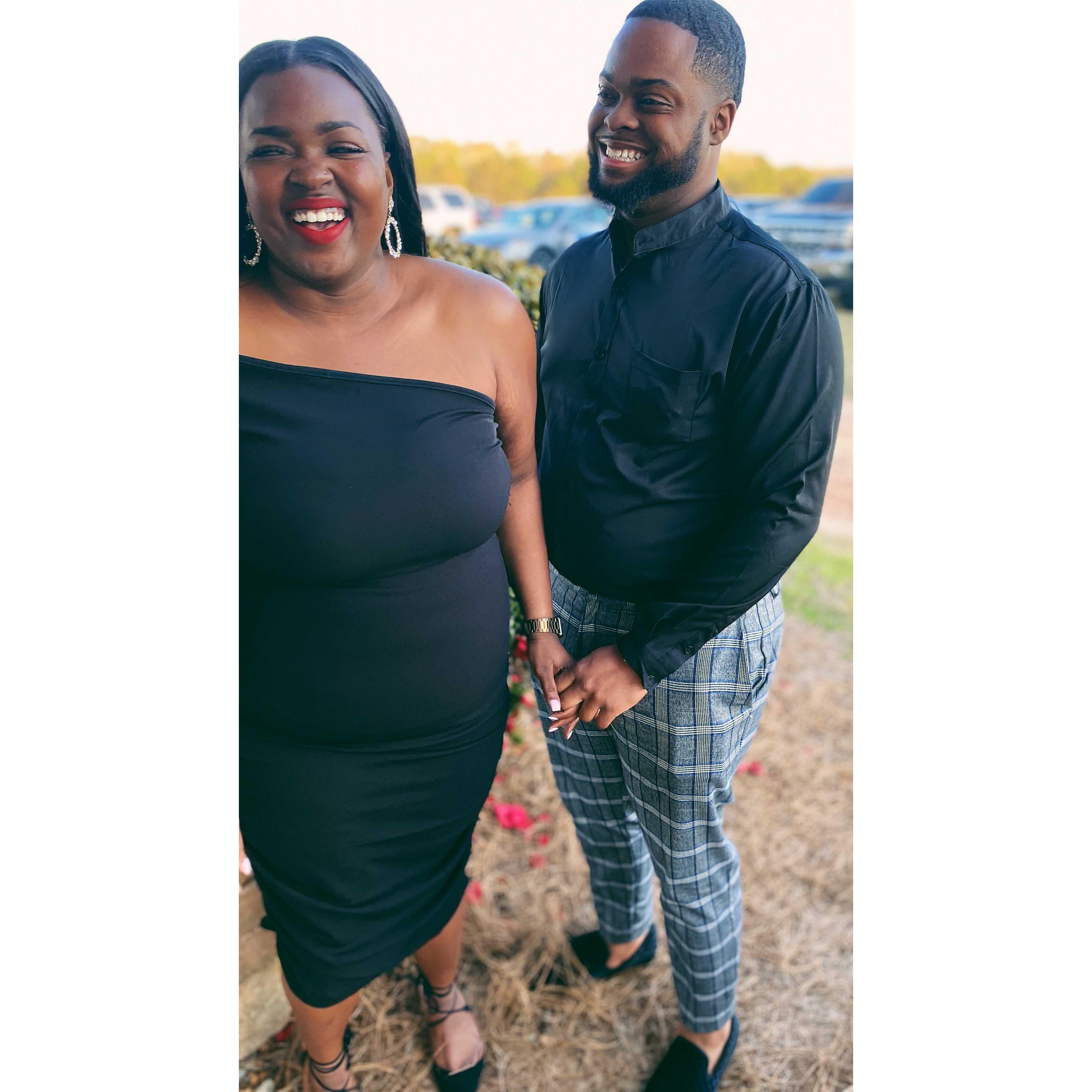 Our first wedding together!