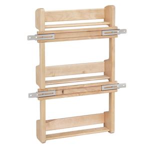 Rev-A-Shelf - 4SR-18 - Cabinet Door Mount Wood 3-Shelf Spice Rack