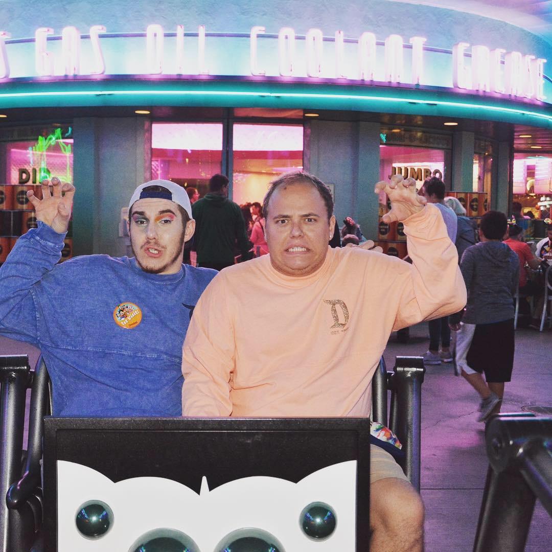 Being spooky monsters at Disney