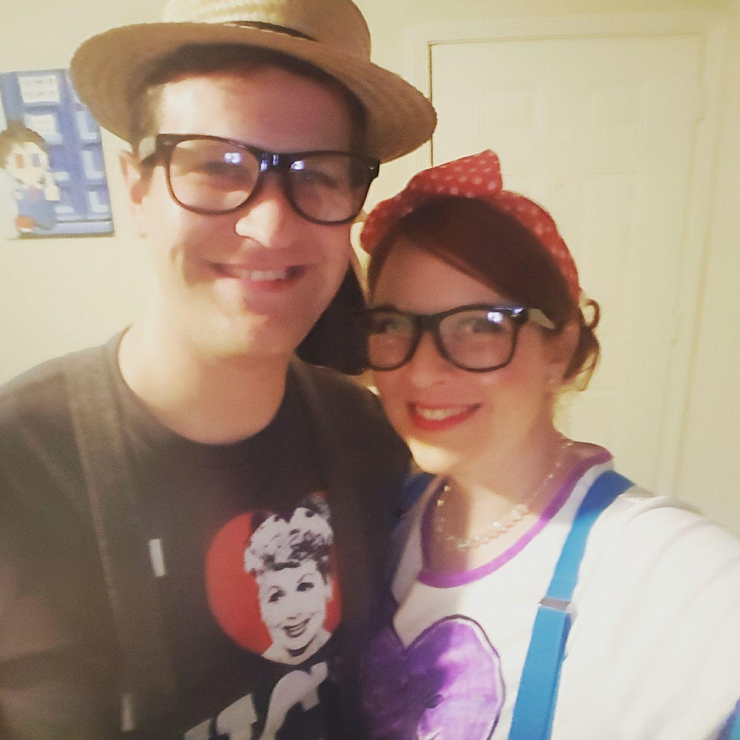 Halloween as Hipster Lucy & Ricky Ricardo - October 2016