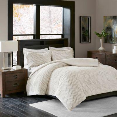 Madison Park Adelyn Ultra Plush King/California King Comforter Set in Ivory