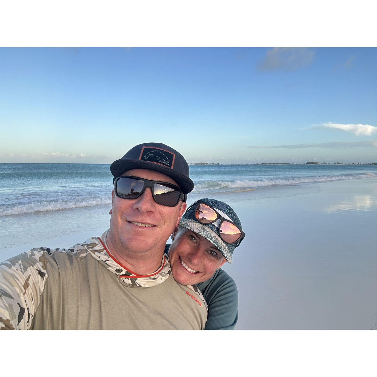A couple of days after we got engaged in the Bahamas.