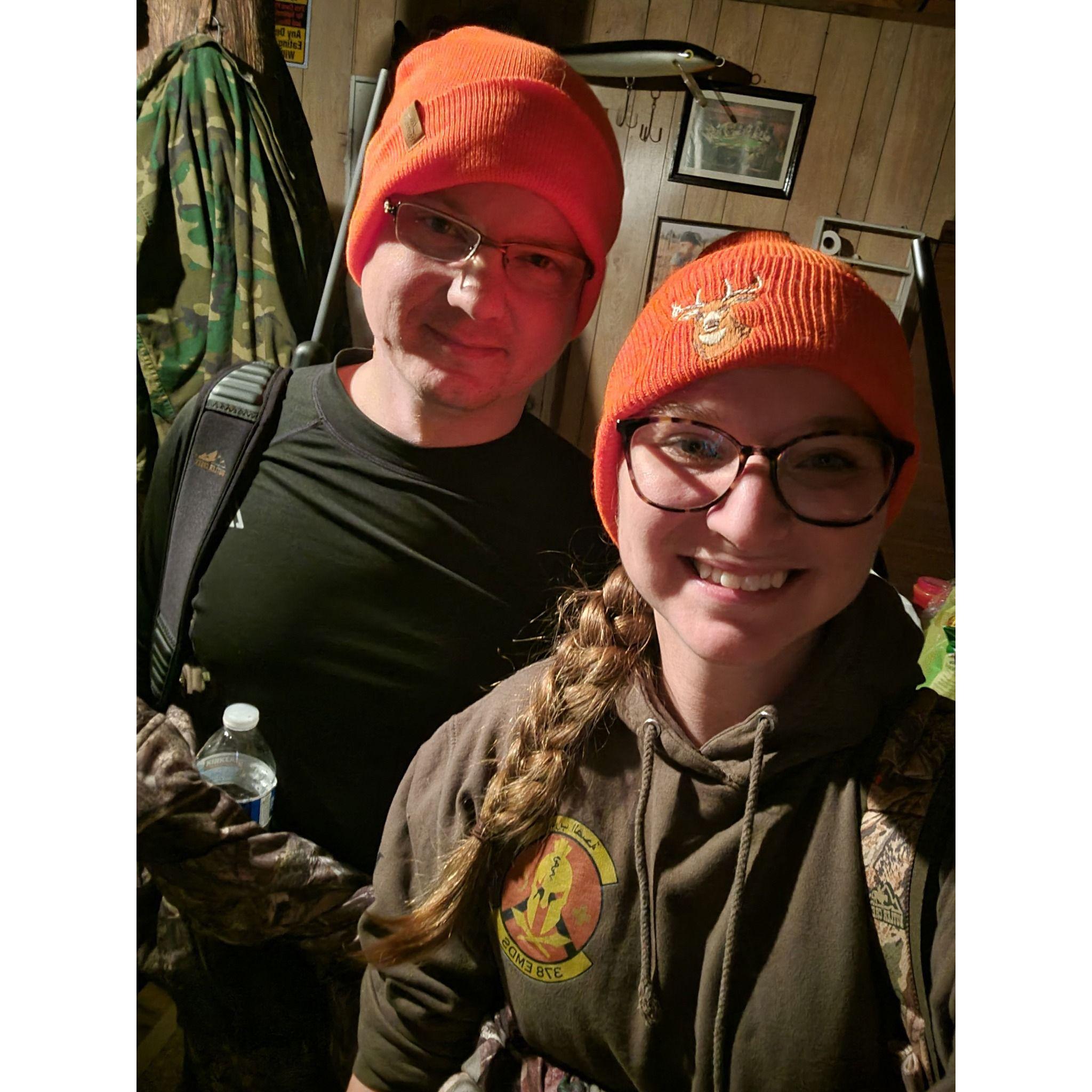 Selfie before our first hunt!