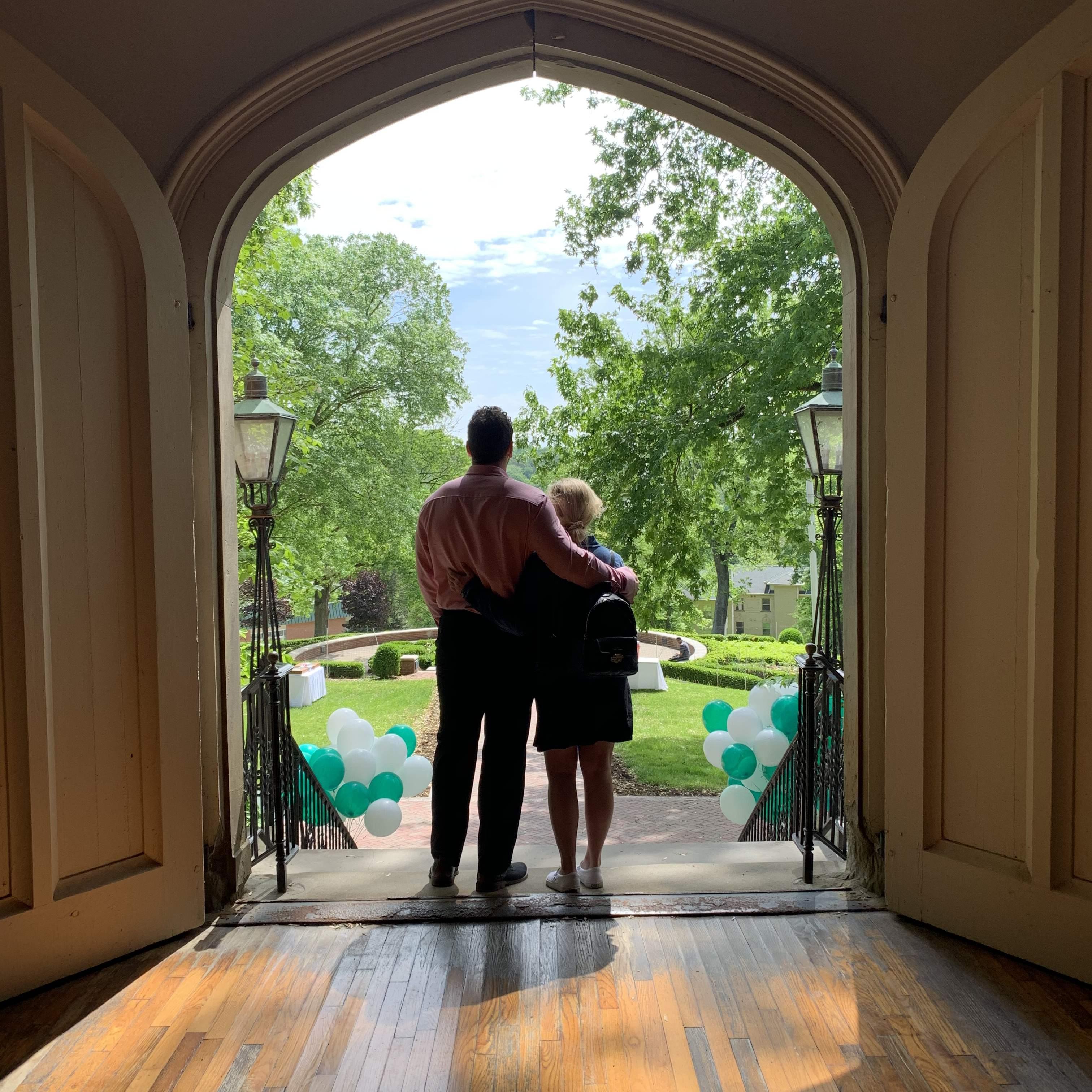 One of Pat's favorite pictures of us from his college in West Virginia.