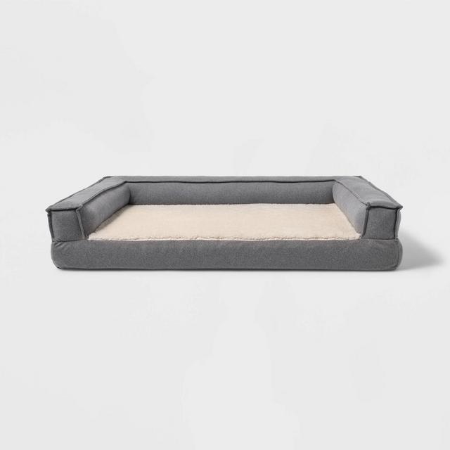 3-Sided Bolster Dog Bed - L - Boots & Barkley™