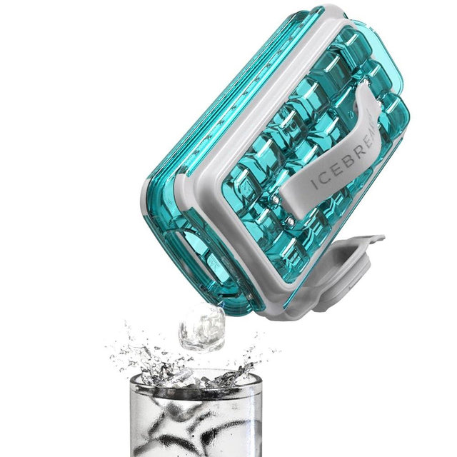 ICEBREAKER POP 2.0 2024: Make And Serve Ice Without Ever Touching The Ice | The Sanitary Silicone Ice Cube Tray for Freezer | Patented Ice Trays for Freezer | This Ice Cube Maker Makes 18 Cubes