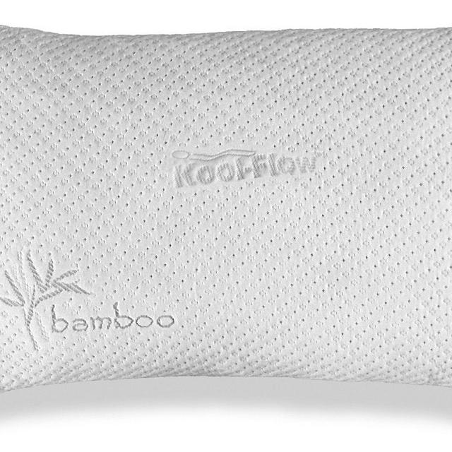 Xtreme Comforts Slim Hypoallergenic Shredded Memory Foam Queen Bamboo Pillow with Cover