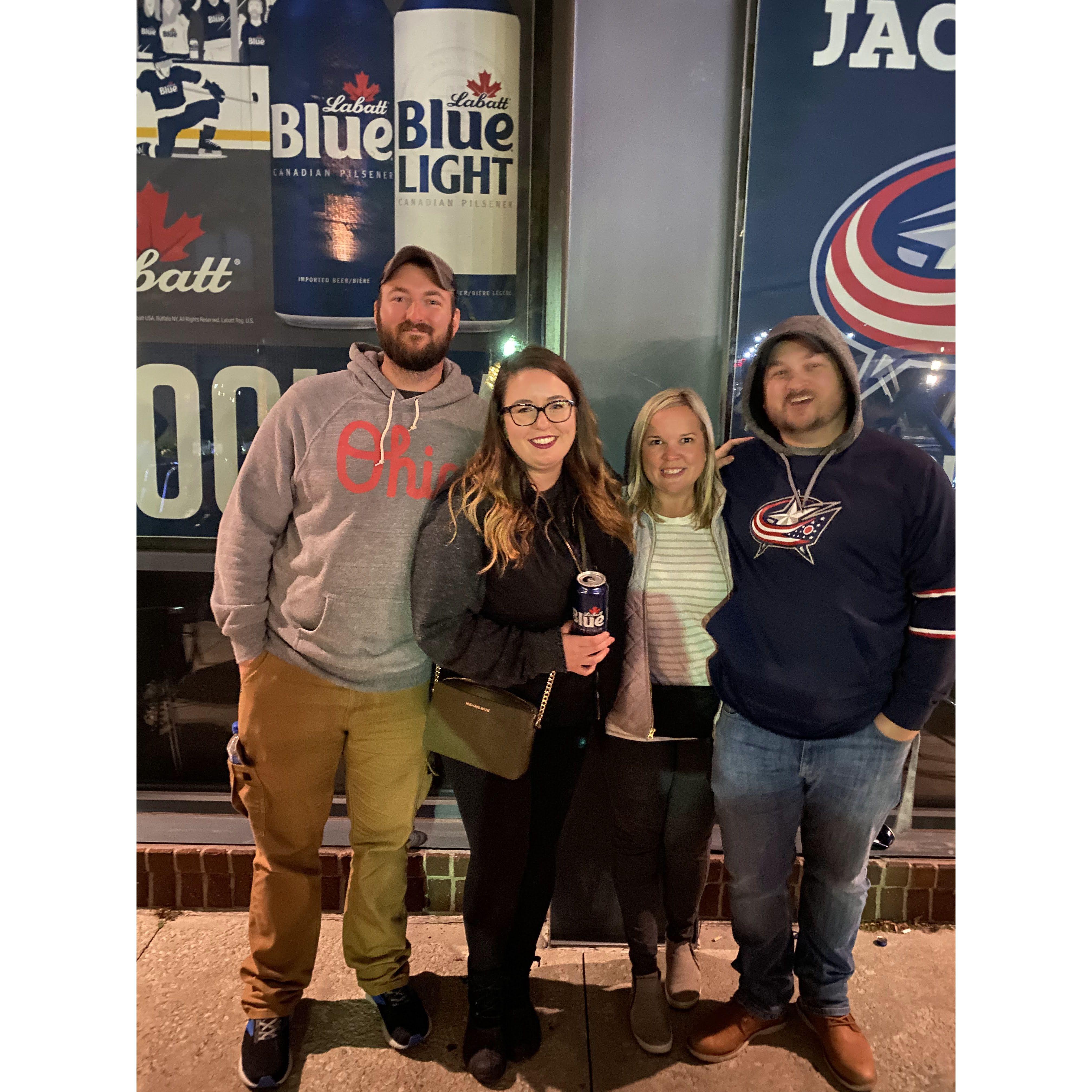 Alex and Marcella went to their first NHL game together to see the Blue Jackets play to celebrate Kyle's birthday!