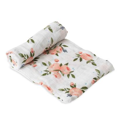 Muslin Swaddle, Peach Rose