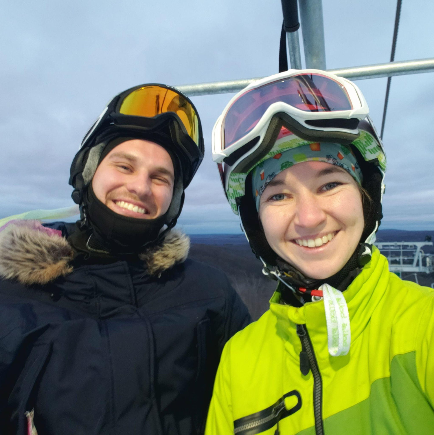 I talked her ear off for hours on the slopes that first day