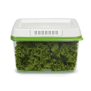 Rubbermaid FreshWorks Produce Saver Food Storage Container, Large, 17.3 Cup, Green