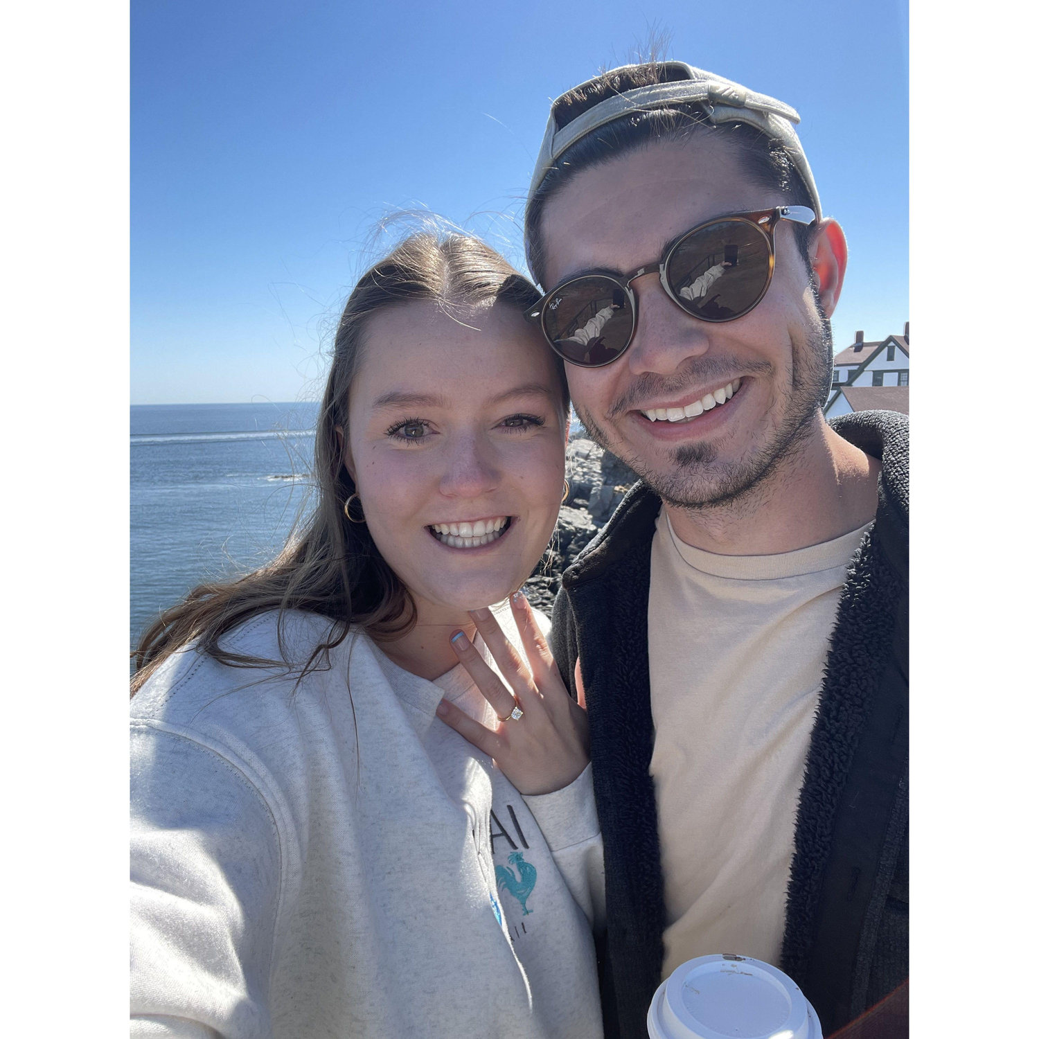 Right after Alex proposed in Maine!