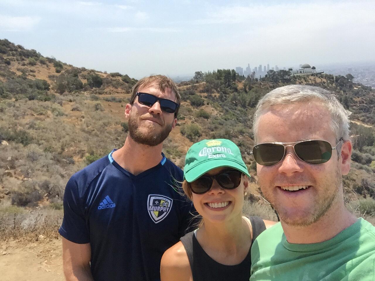 Hiking the Hollywood hills, 2016.