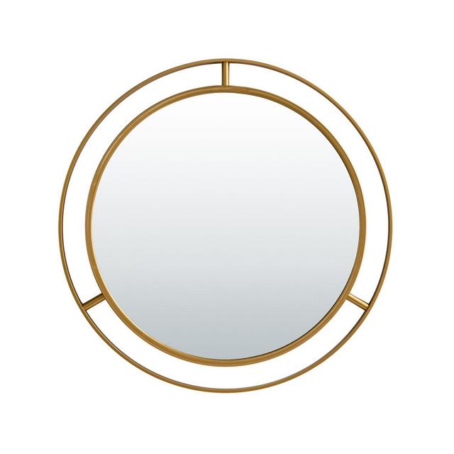 Glitzhome Oversized Glam Round Mirror