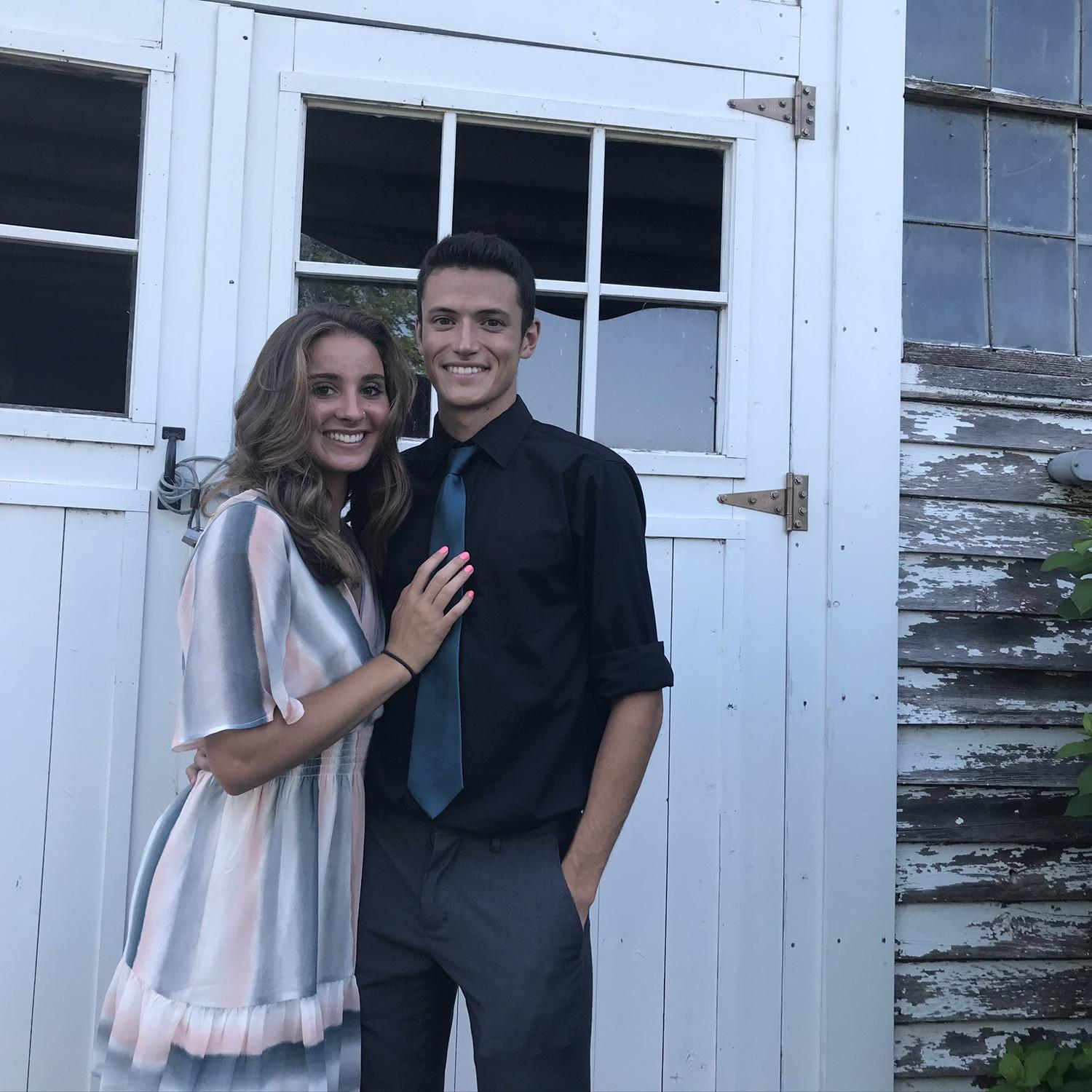Our first wedding together