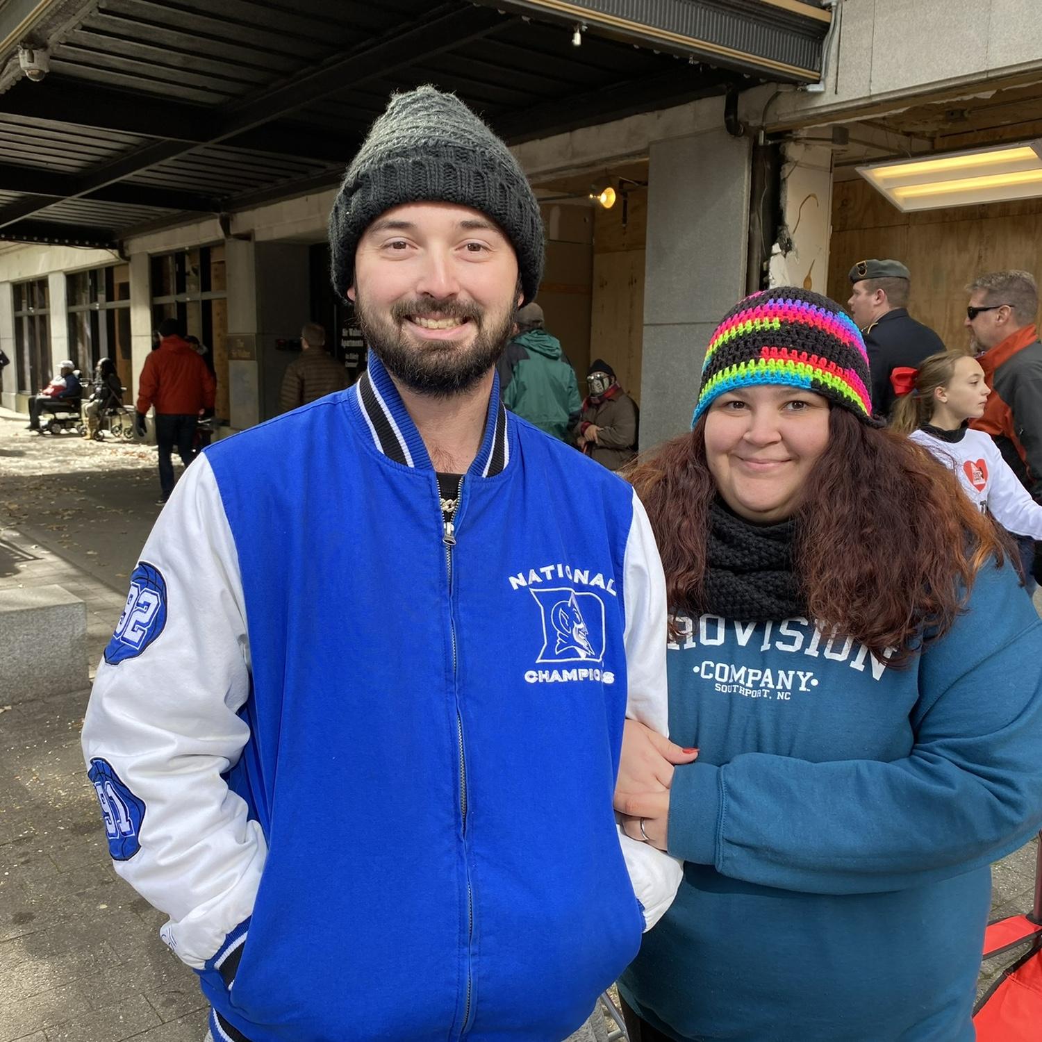Our first picture together 💕
Raleigh Christmas parade
