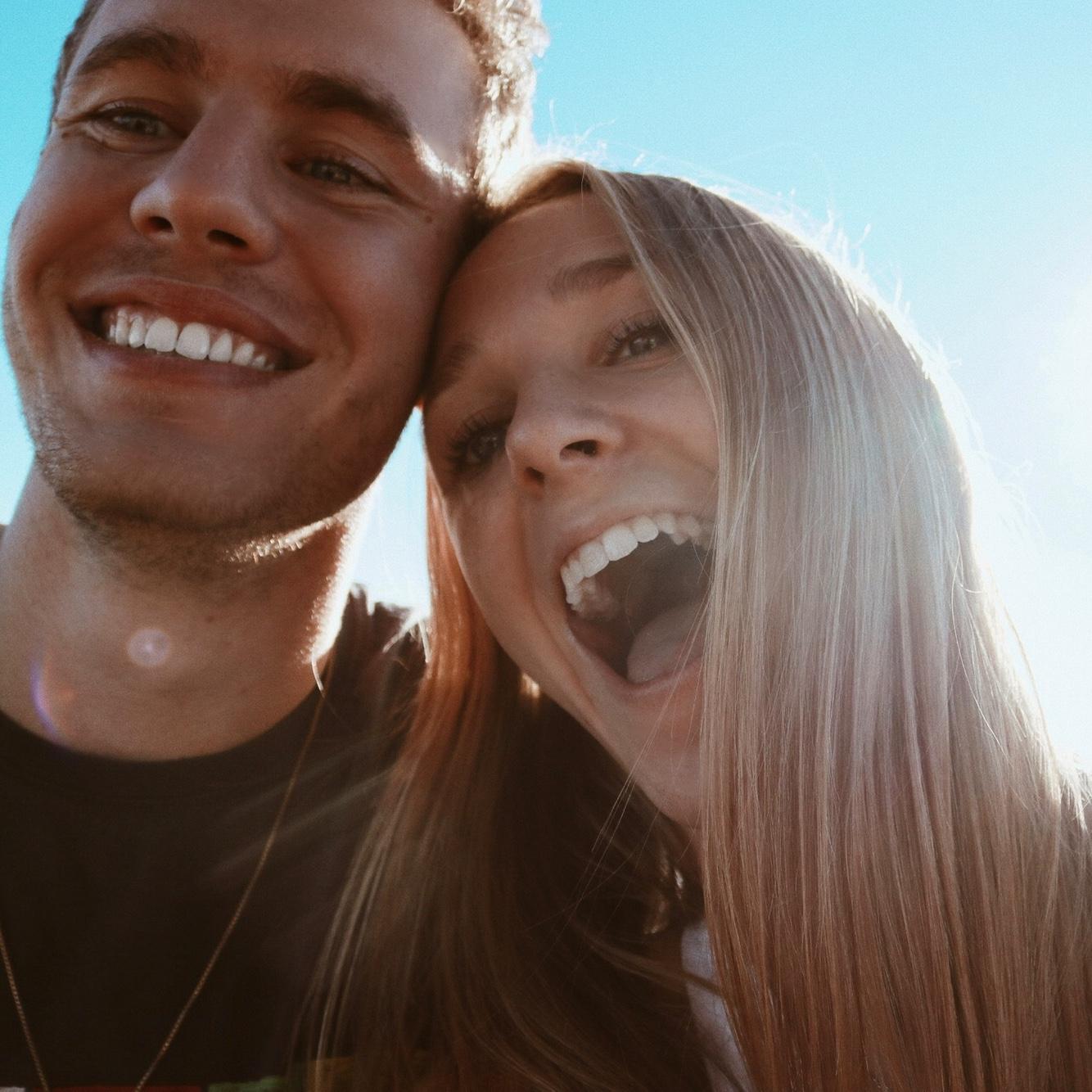Still one of our favorite pictures together! Taken on our first hike