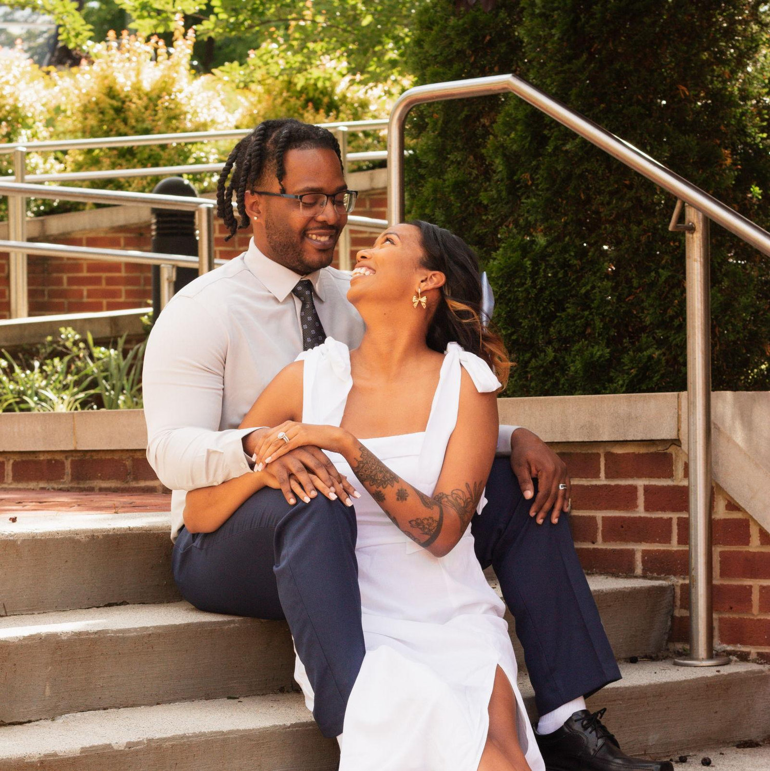 Our engagement photos from where we met.