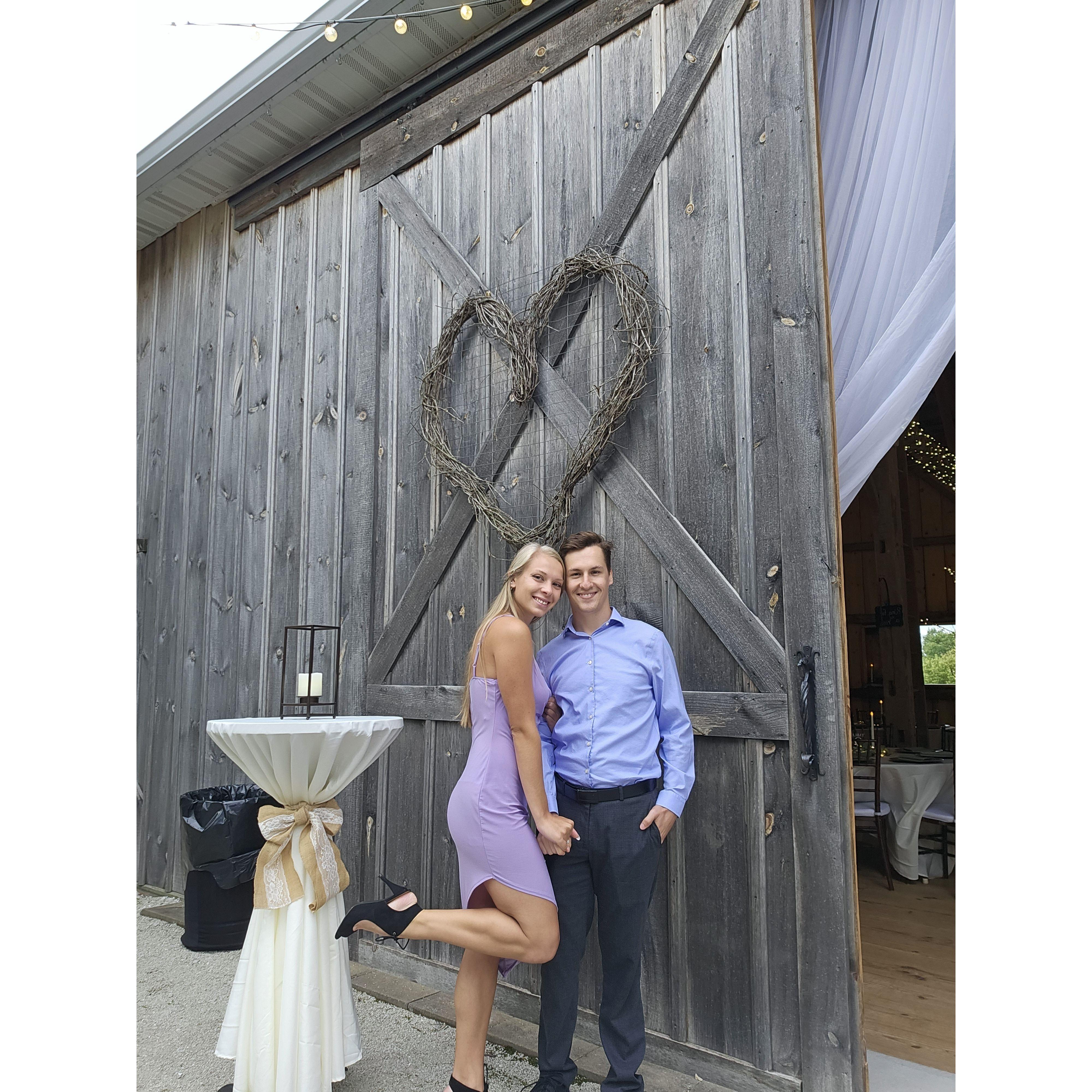 We had such a fun time dressing up and dancing for the wedding of our friends Sarah and Brendan.