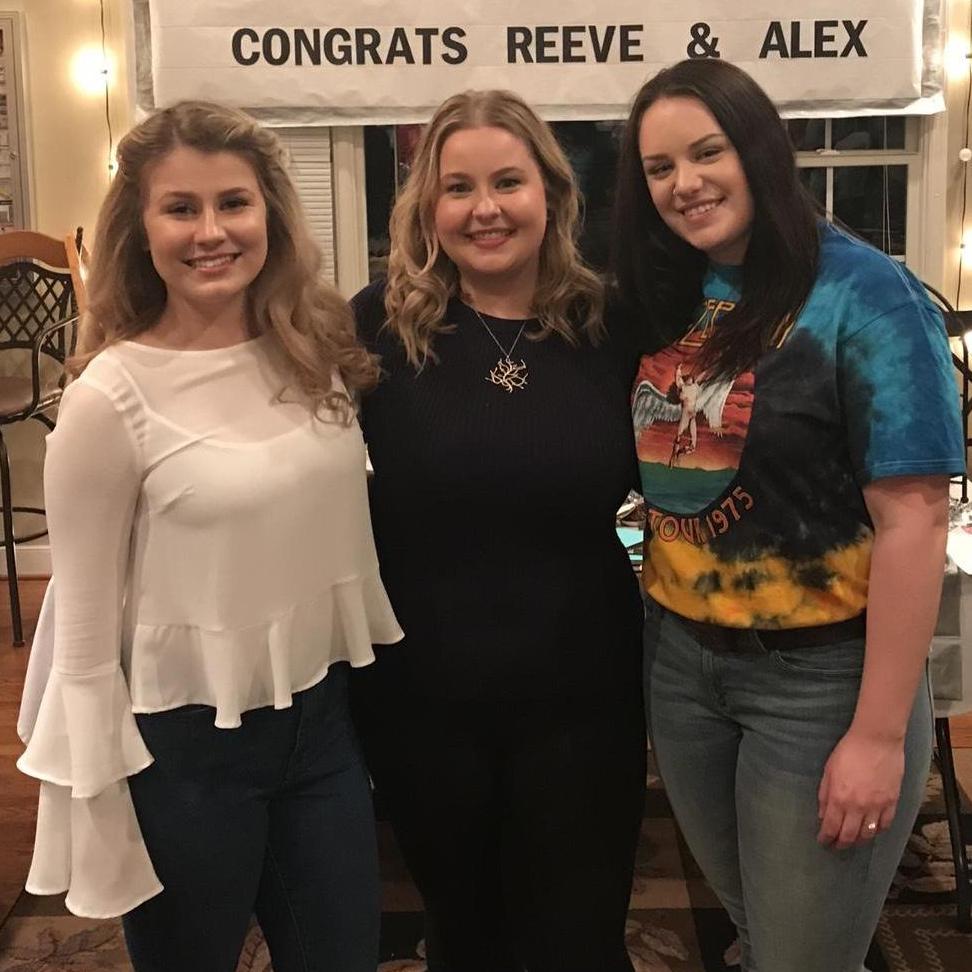 Summer (Matron of Honor), Taylor, and Alex (Maid of Honor)!