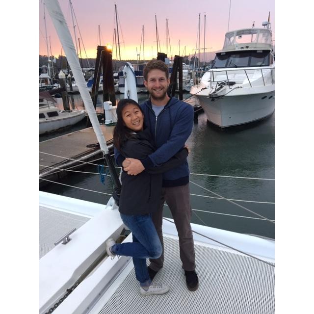 sailing on Jennifer's birthday