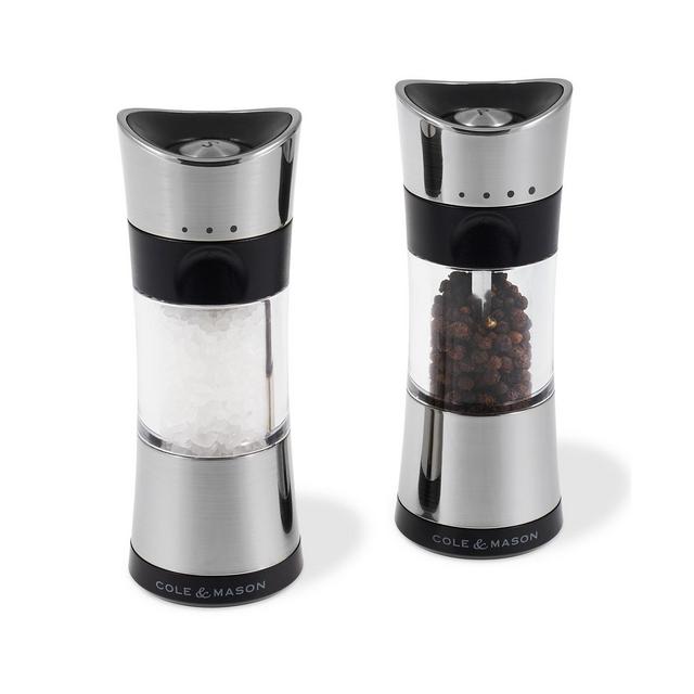 Cole & Mason Horsham Chrome 6" Salt & Pepper Mill Gift Set