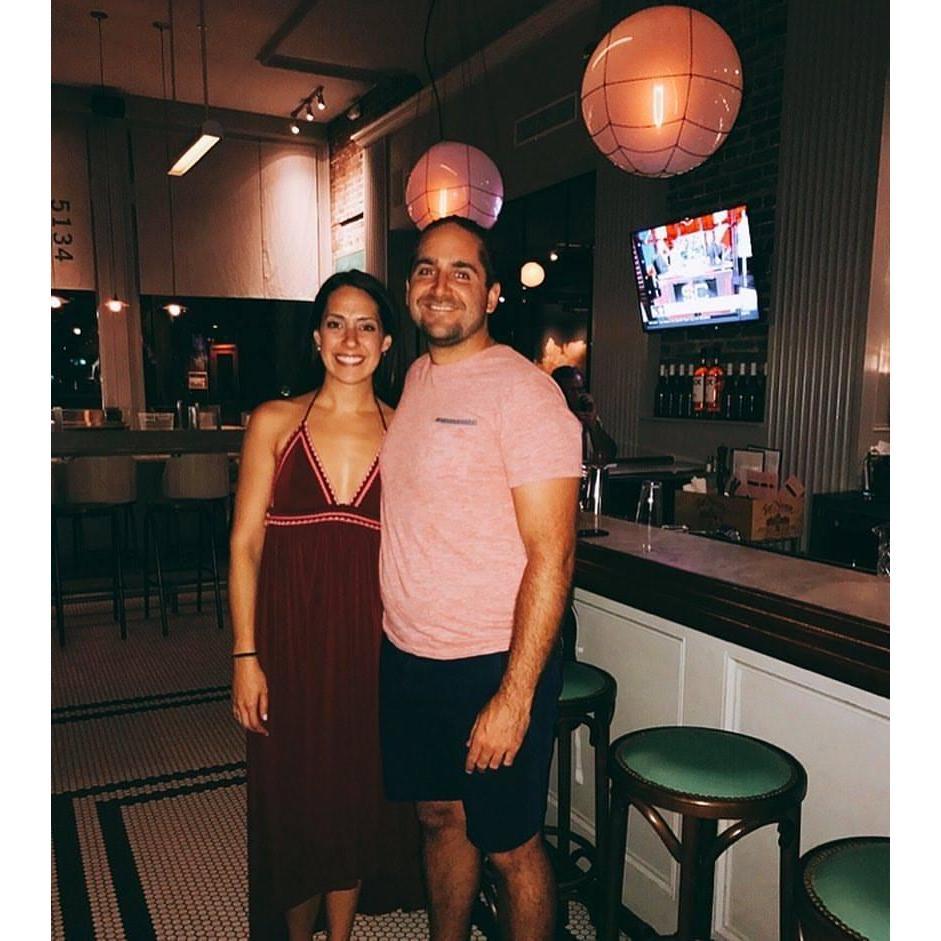 First anniversary dinner! You guessed it... we went to The Darling.