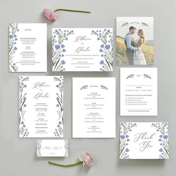 Zola Wedding Invitations - Pemberton Landscape