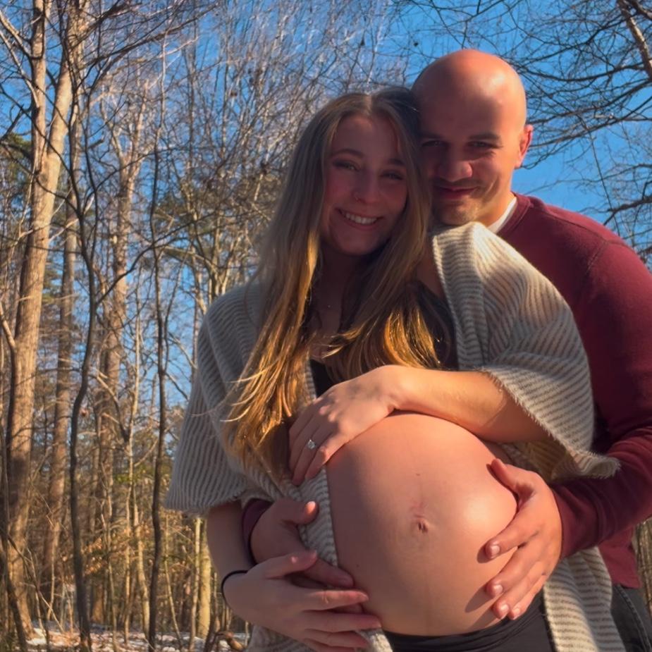 Maternity picture from when Ann Marie was pregnant with Arabella