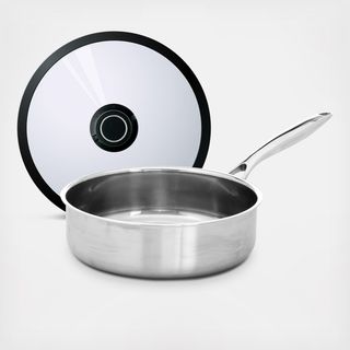 Black Cube Saute Pan with Lid