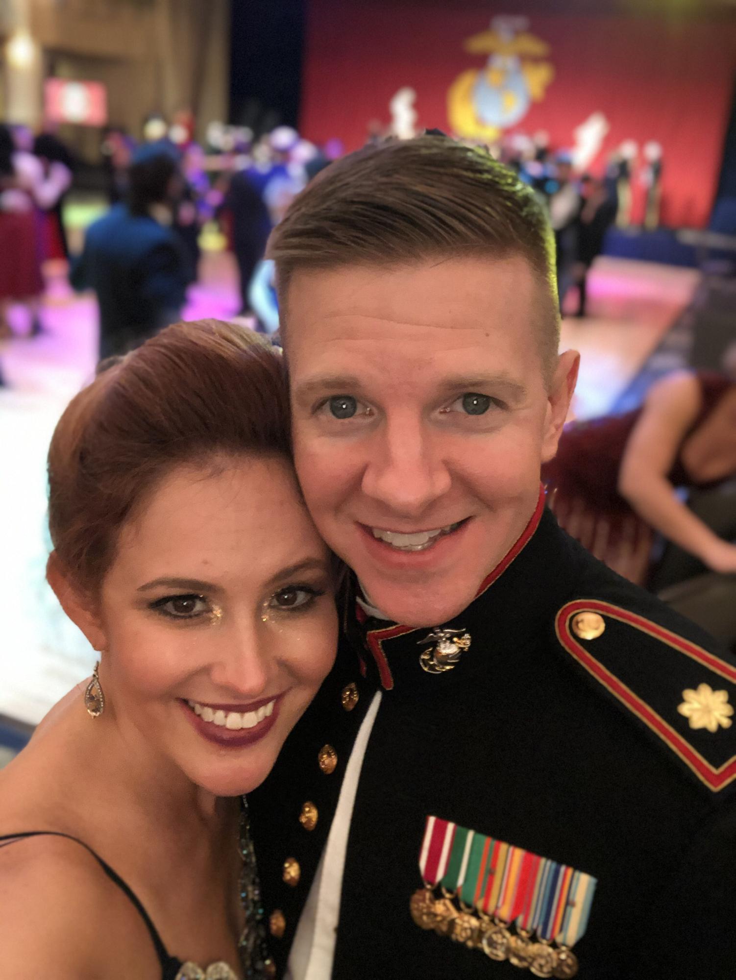November 9, 2019: USMC Birthday Ball in Washington, DC. John and Alyssa’s 1st USMC event together! Alyssa likes to think of John as her Prince Charming because he took her to her first ball!