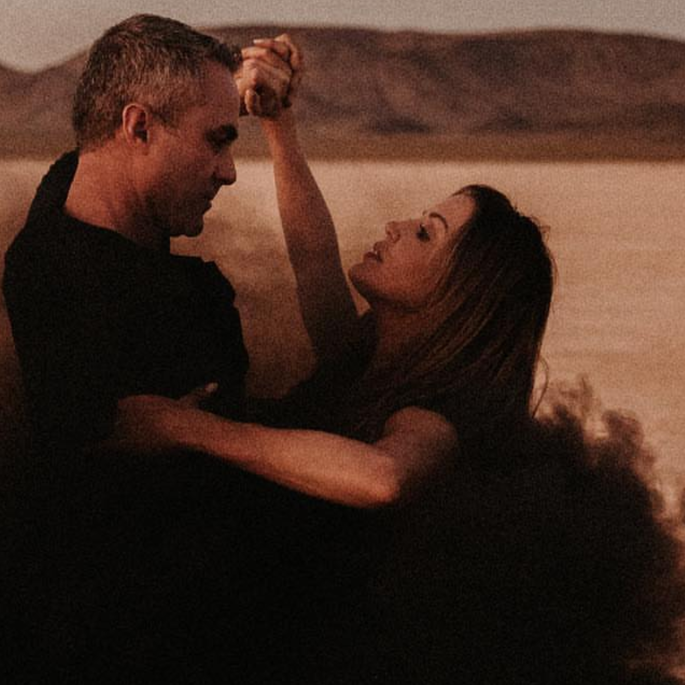 Engagement photo shoot in the salt beds.