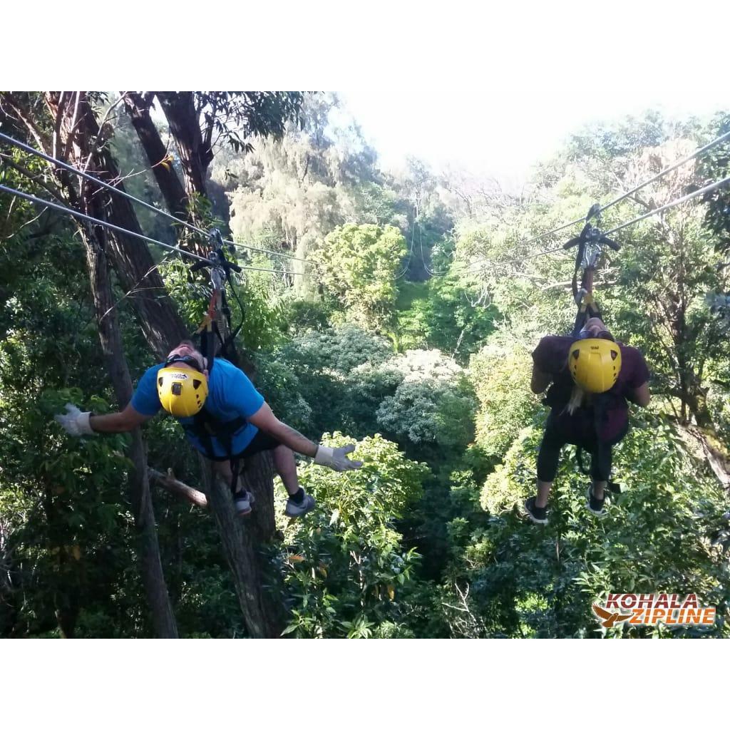 Ziplining in Hawaii, 2017.