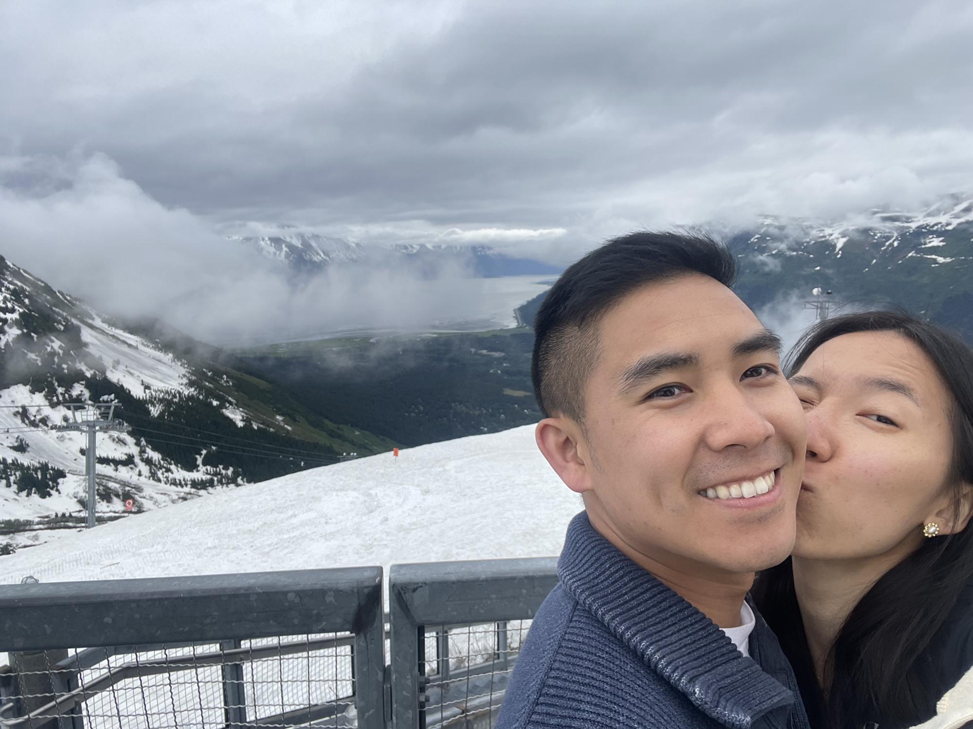 Top of Mt Alyeska in Alaska. June 2022