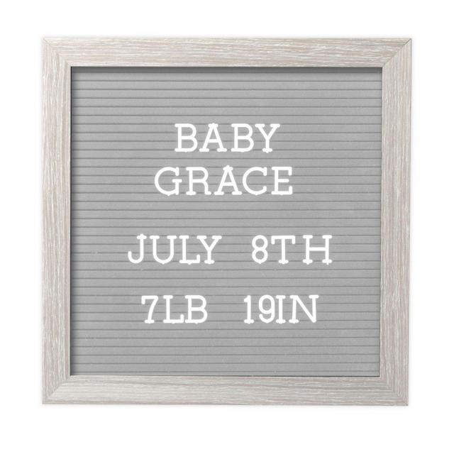 Pearhead® Felt Letter Board Set in Light Grey/Grey