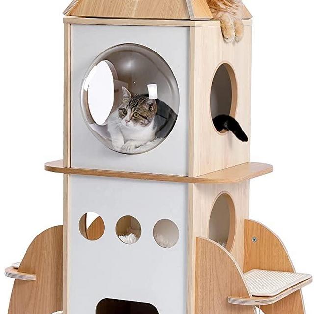 Space Ship Cat Condo