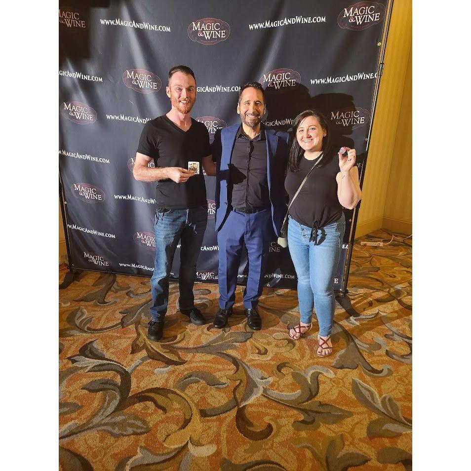 Enjoyed a magic show during our first vacation together in California.
