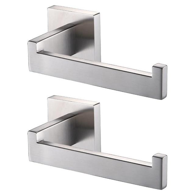 KOKOSIRI Toilet Paper Roll Holder Brushed Nickel Toilet Paper Holder Stainless Steel for Kitchen Bathroom Dispenser Wall Mounted, 2 Pack, B2003BR-P2