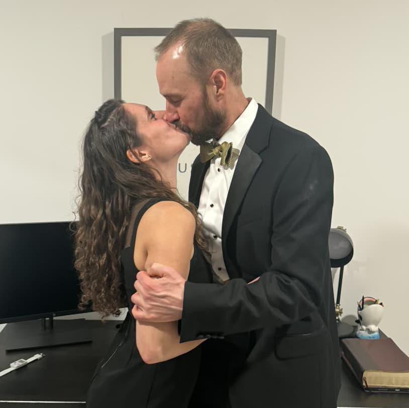 The new year's kiss