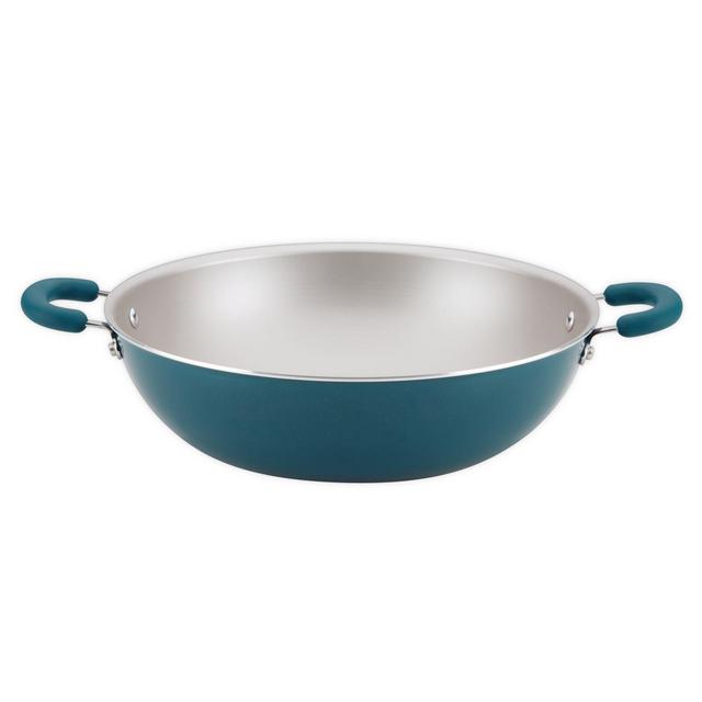 Rachael Ray™ Create Delicious Nonstick 14.25-Inch Aluminum Wok in Teal